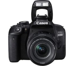 CANON EOS 800D DSLR Camera with 18-55 mm f/3.5-5.6 Zoom Lens - Black